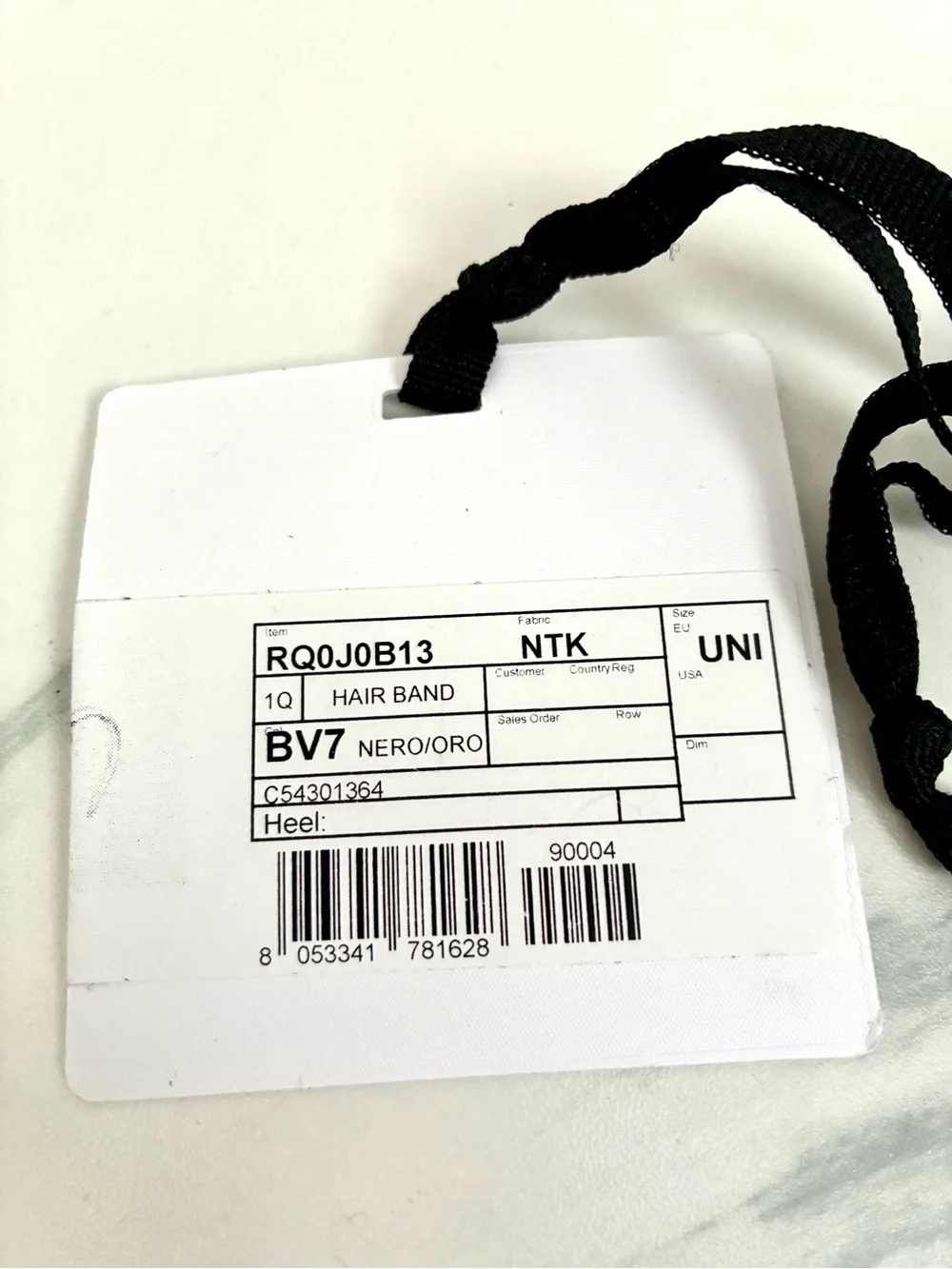 NWT NIB Red by Valentino black studded headband